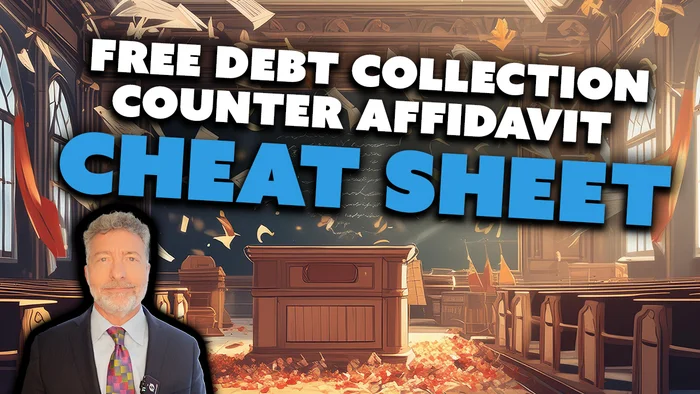 FREE Debt Collection Counter Affidavit Cheat Sheet