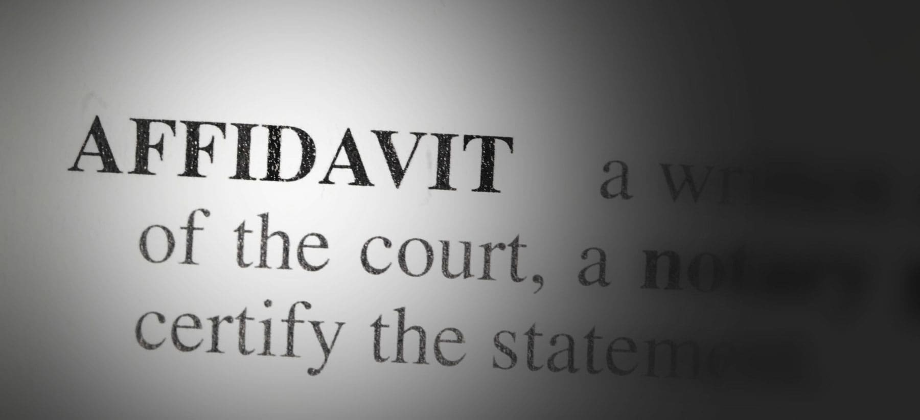 Affidavit & Counter Affidavit